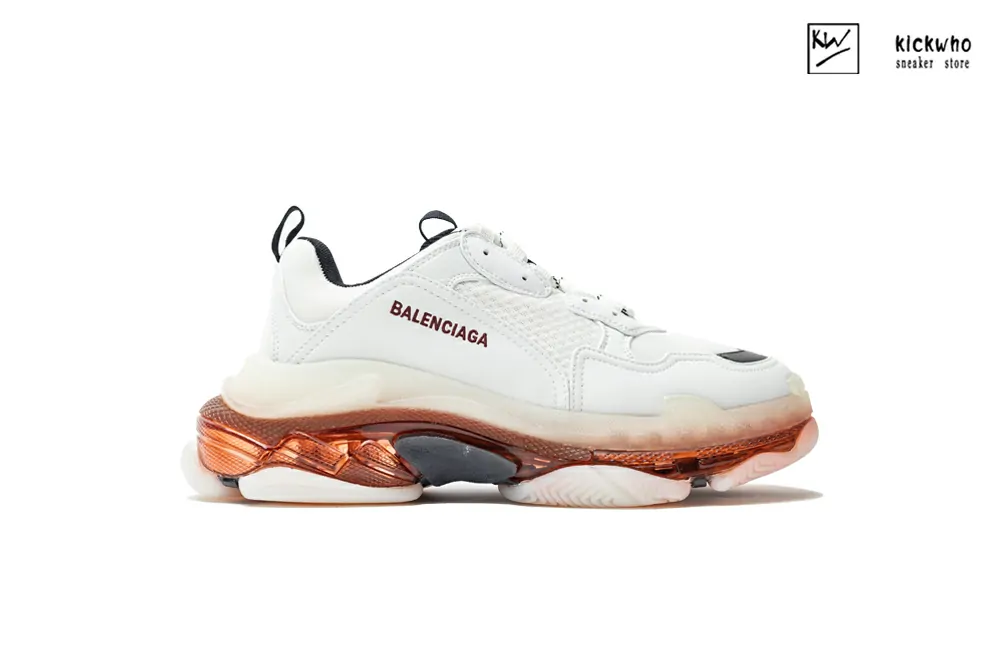 balenciaga triple s sneaker ''clear sole - white red''