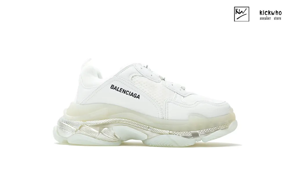 balenciaga triple s sneaker ''clear sole - white''