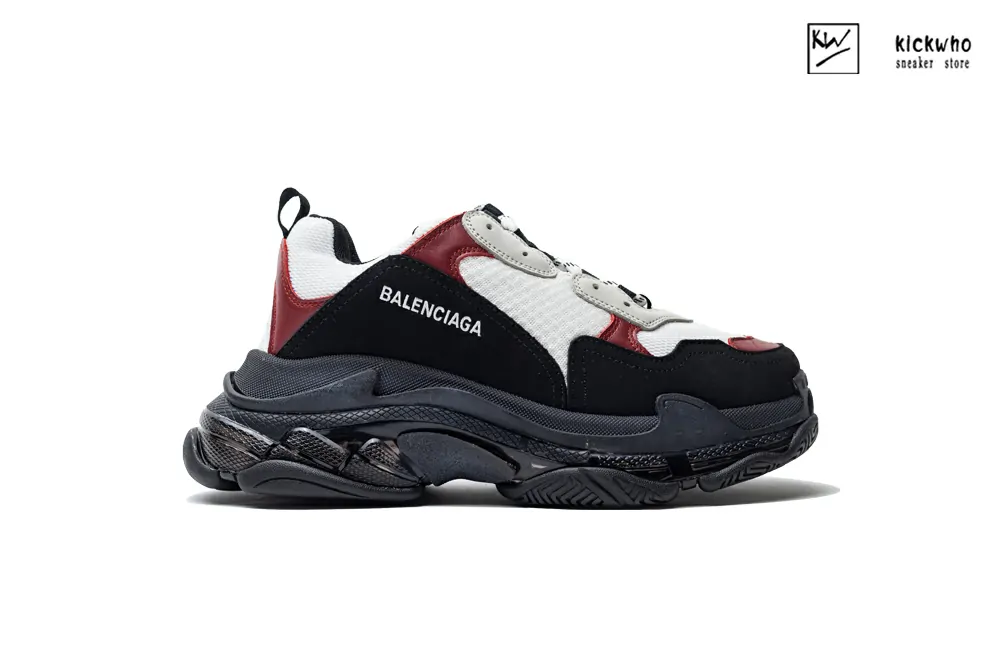 balenciaga triple s sneaker ''clear sole - black red''