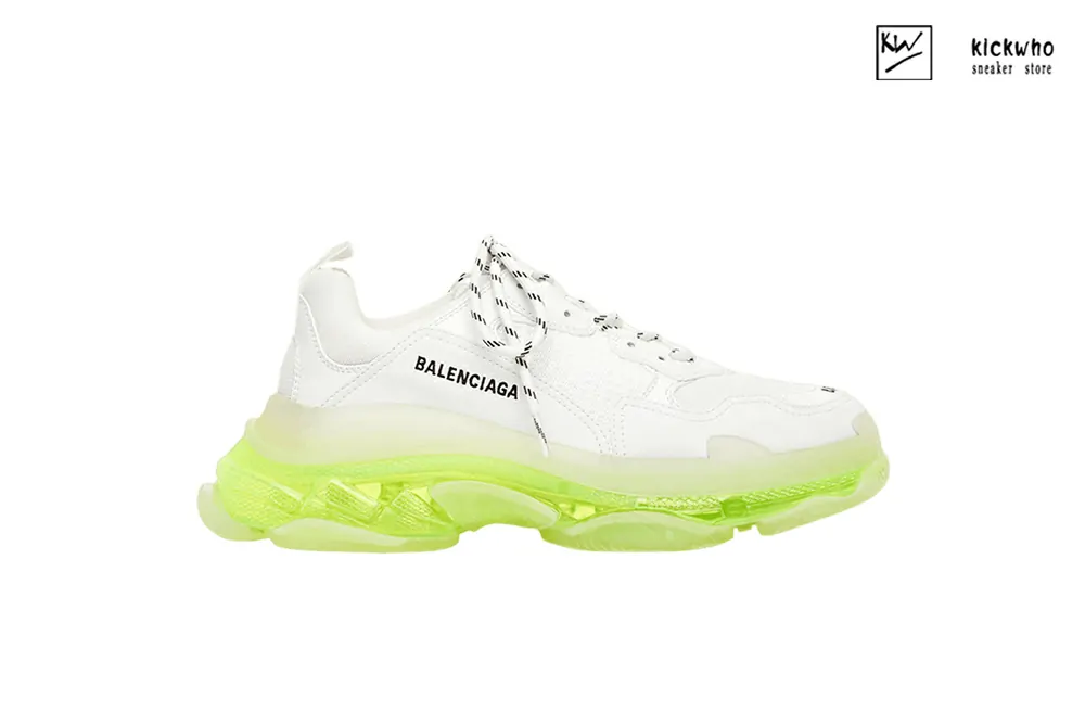 balenciaga triple s sneaker ''clear sole - white fluo yellow''