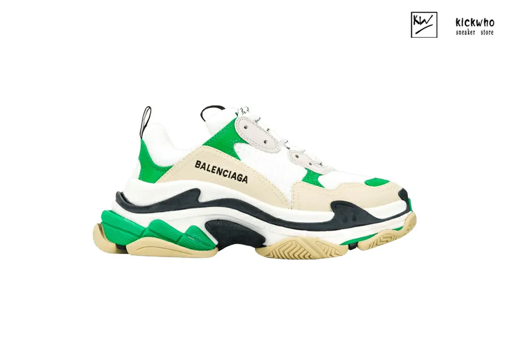 balenciaga triple s sneaker ''white green''