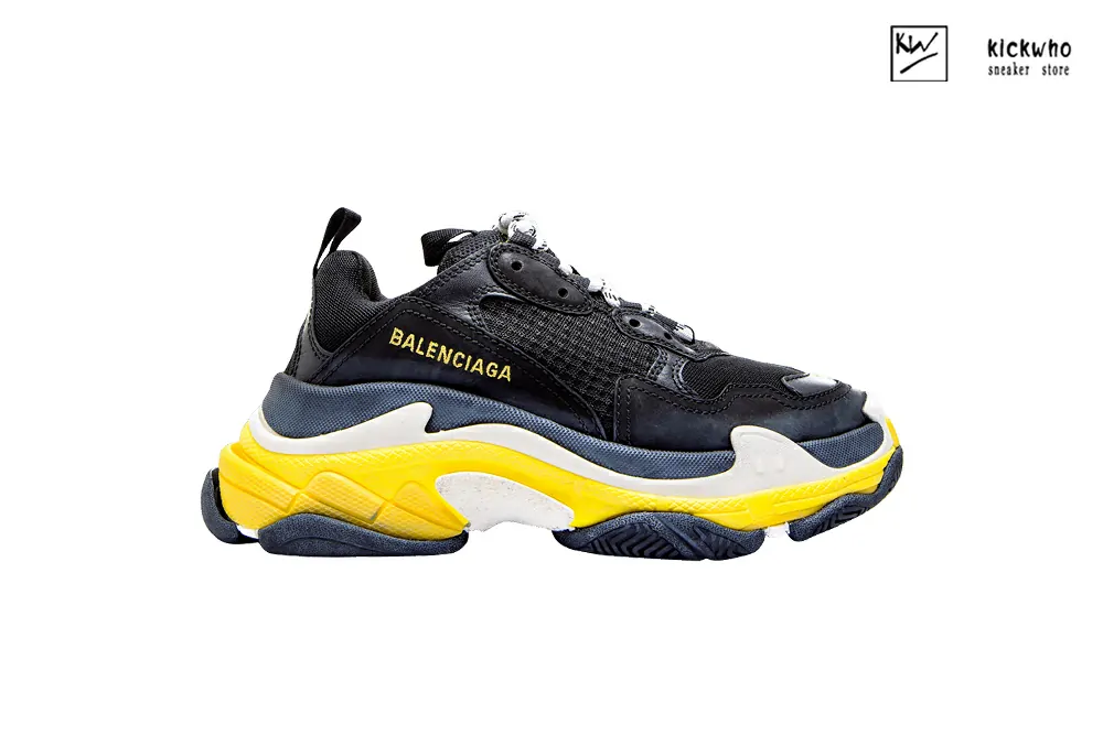 balenciaga wmns triple s ''black yellow