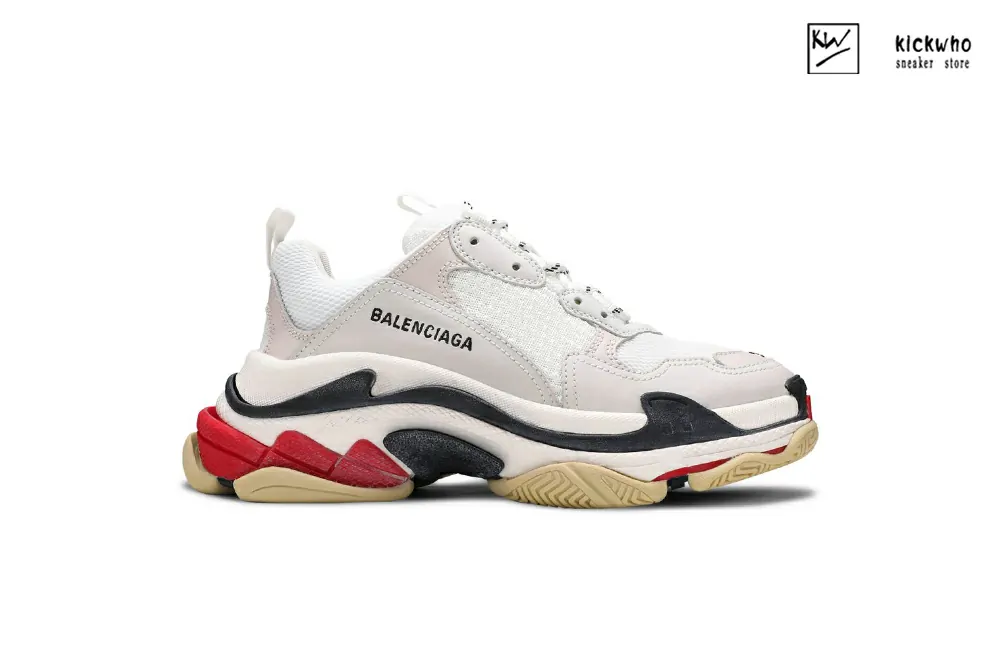 balenciaga wmns triple s ''white black red'' 2019