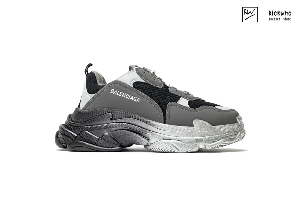 balenciaga wmns triple s ''grey black''