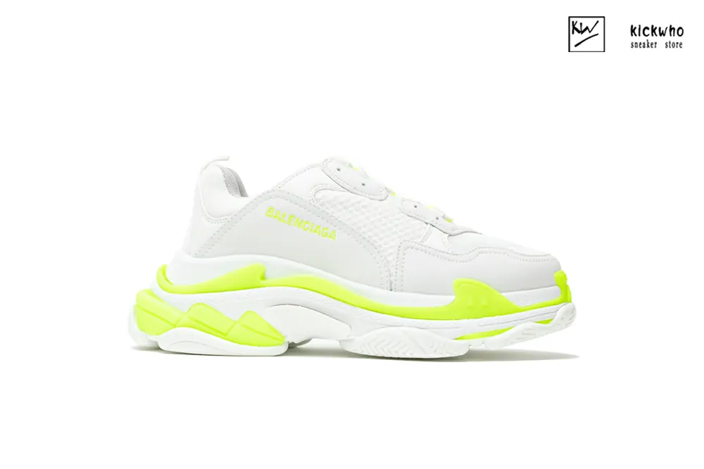 balenciaga triple s sneaker ''white fluo yellow''