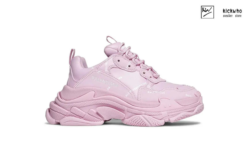 balenciaga wmns triple s sneaker ''allover logo - pink''