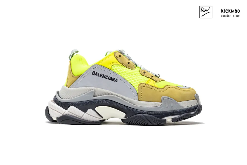 balenciaga wmns triple s trainer ''yellow fluo''