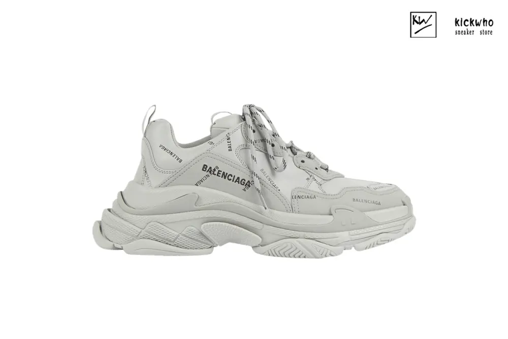 balenciaga triple s sneaker ''allover logo - grey''