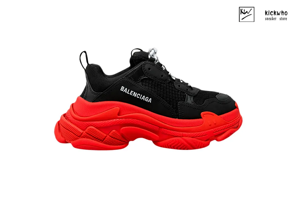 balenciaga triple s sneaker ''black red''