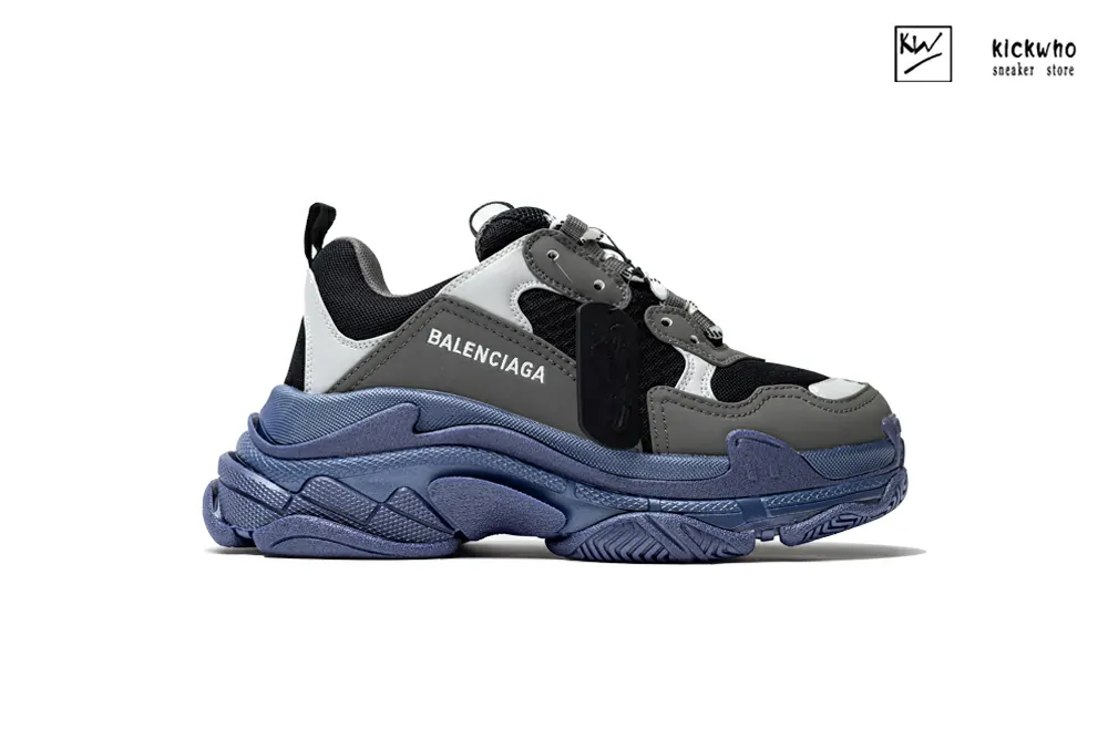 balenciaga triple s sneaker ''black grey deep blue''