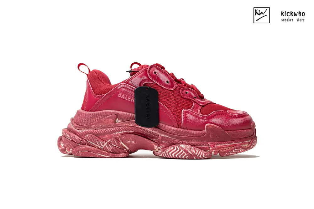 balenciaga triple s sneaker ''dark red''