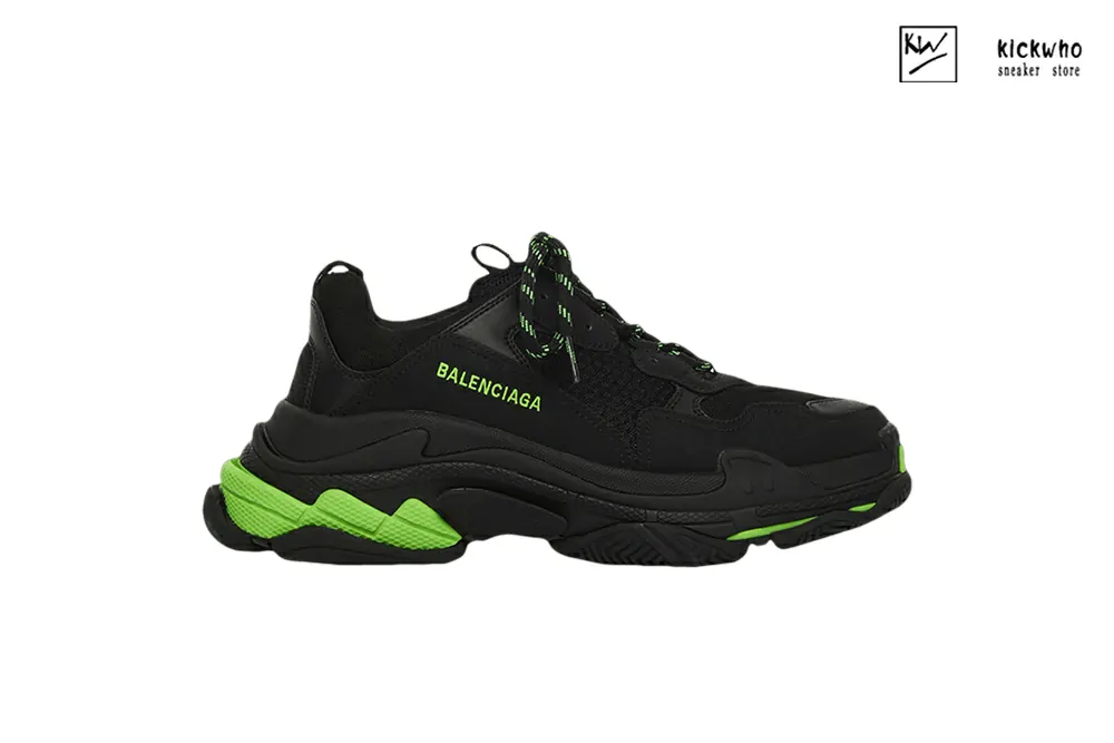 Ba*len*cia*ga triple s sneaker ''black flou green''