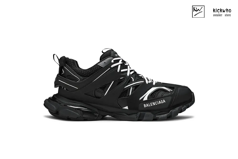 balenciaga track sneaker ''black white''