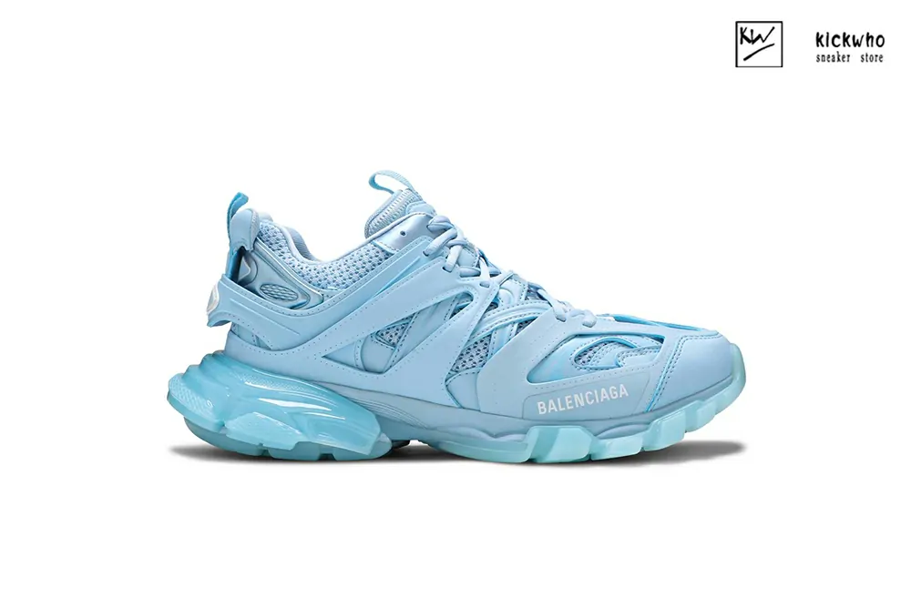 balenciaga track sneaker ''clear sole - light blue''