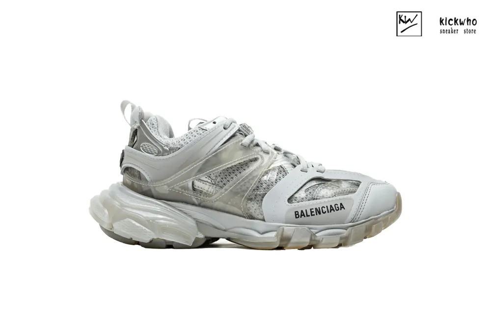 balenciaga track sneaker ''clear sole - light grey''