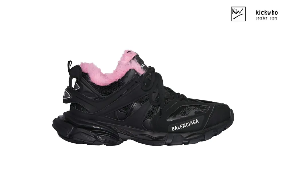 balenciaga track sneaker ''black'' plush pink