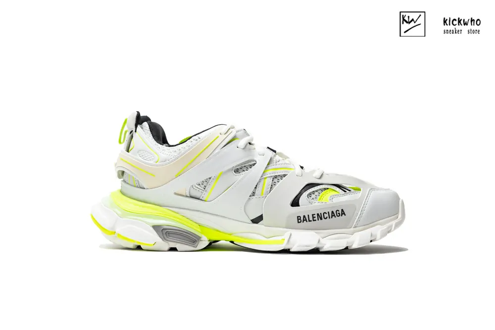 balenciaga wmns track sneaker ''white fluo yellow''