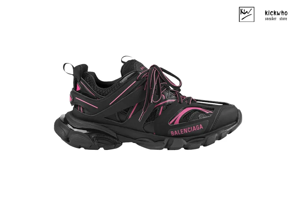 balenciaga wmns track sneaker ''black neon pink''