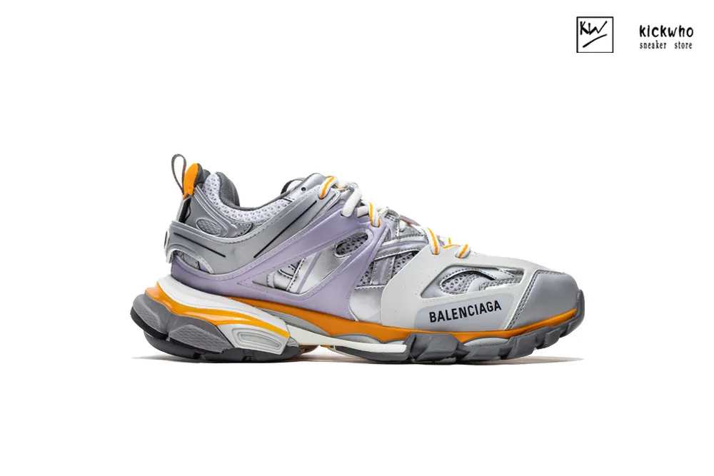 balenciaga track sneaker ''silver grey orange''