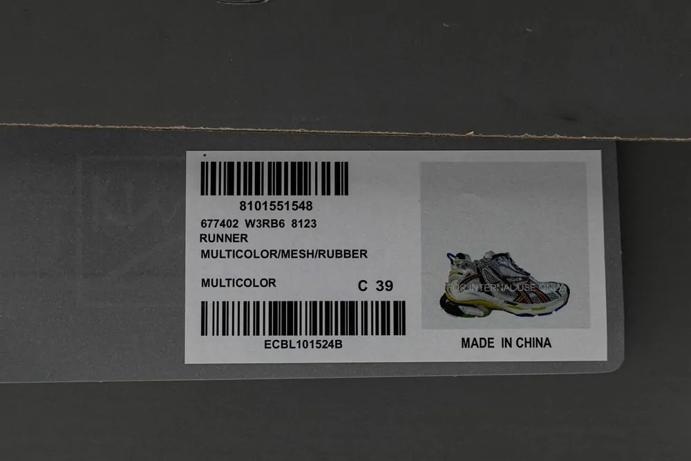 balenciaga runner multicolor