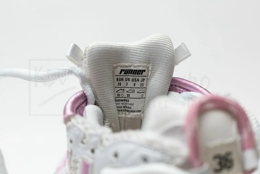 balenciaga runner pink white