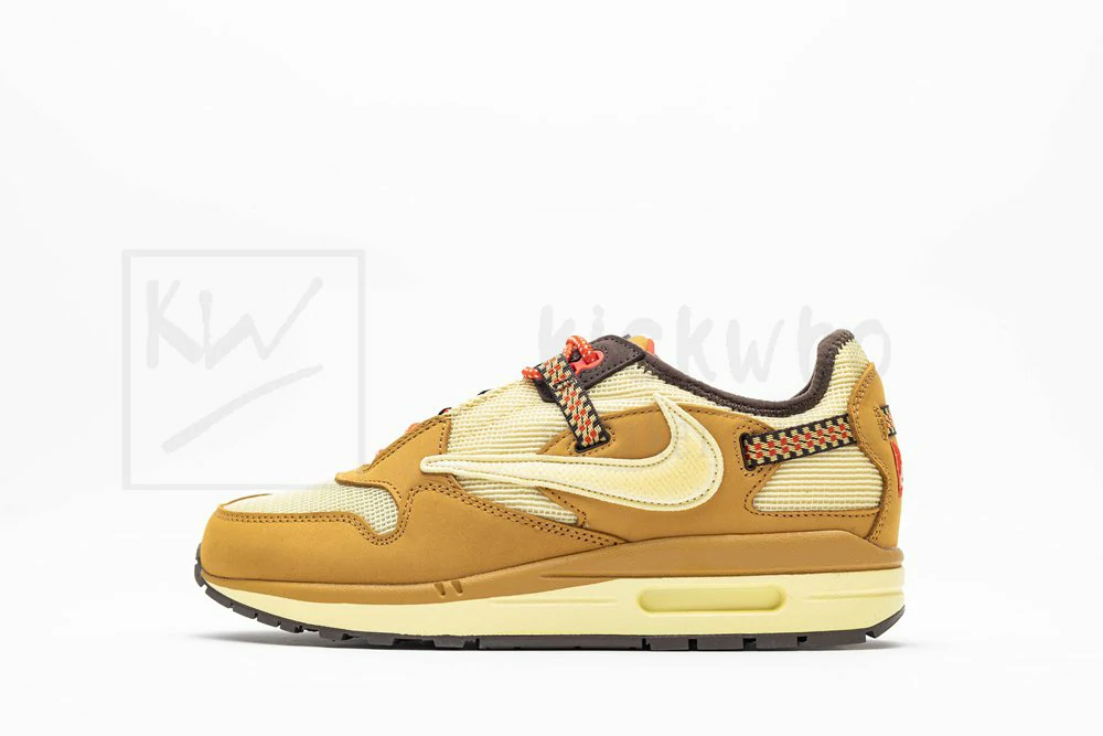 travis scott x air max 1 "wheat"