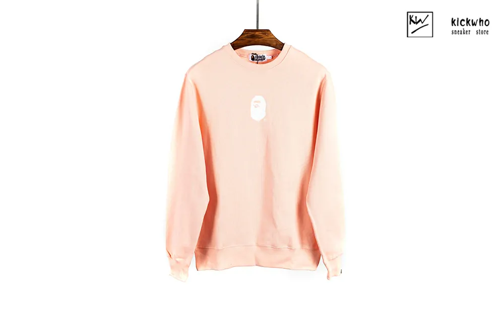 bape a bathing ape crewneck pink