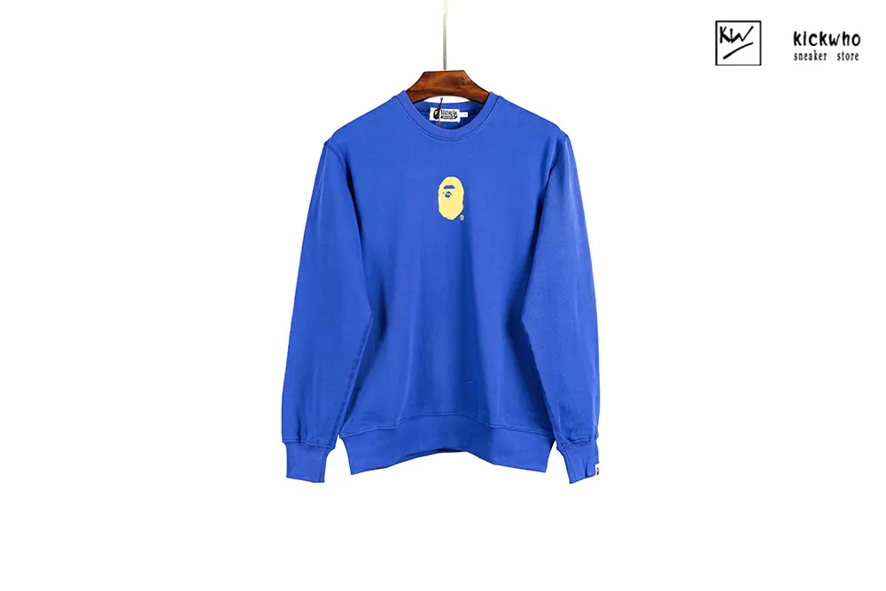 bape a bathing ape crewneck blue