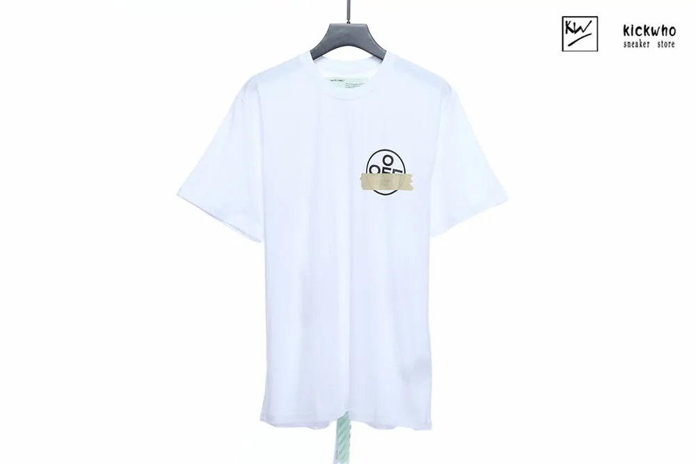 ow tape arrows t-shirt white