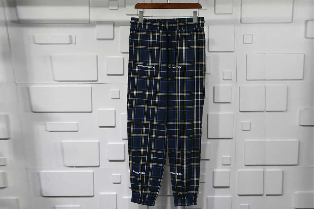 offwhite check pants