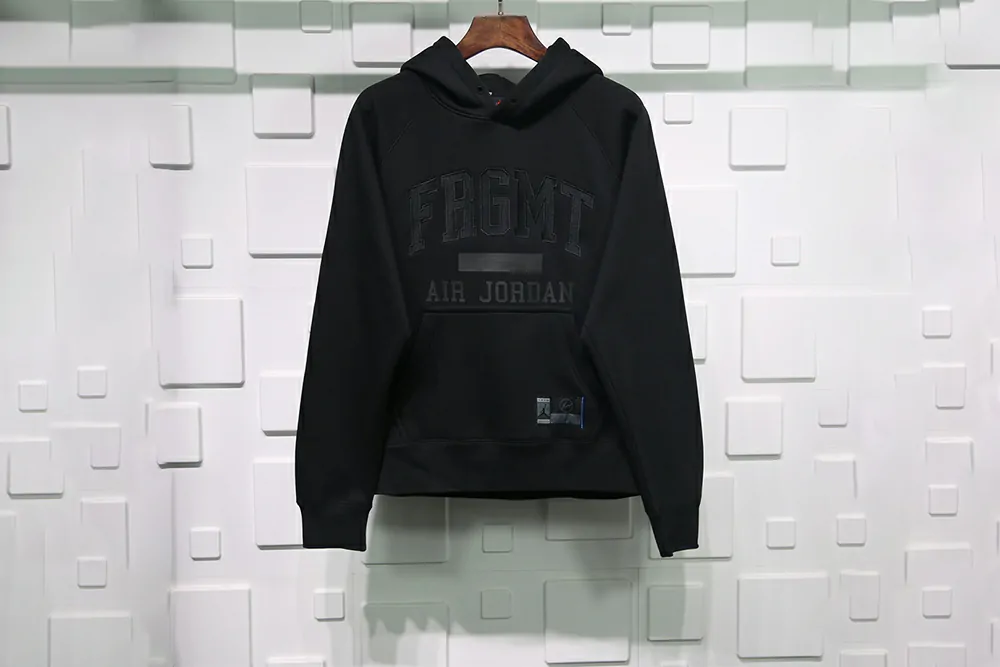 jordan x fragment pullover hoodie black