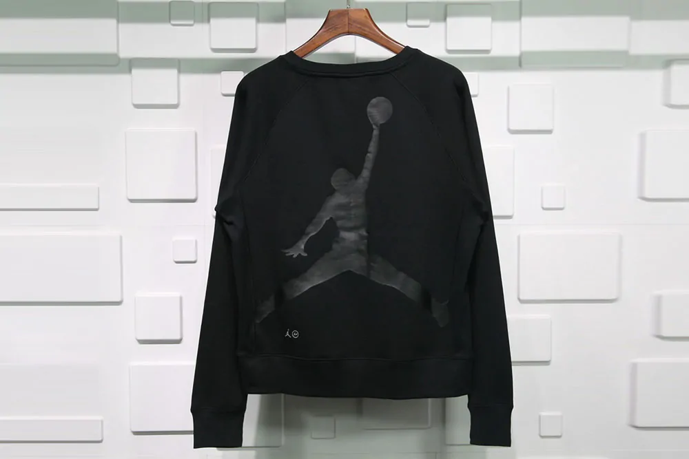 jordan x fragment crewneck sweatshirt black