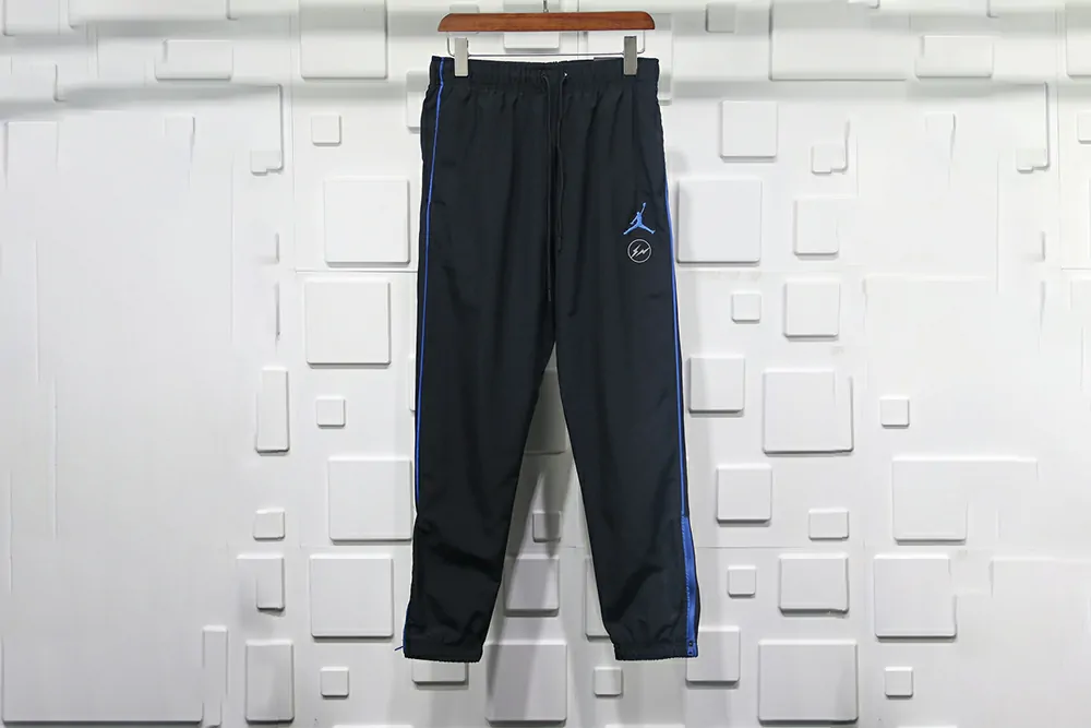 jordan x fragment track pants black