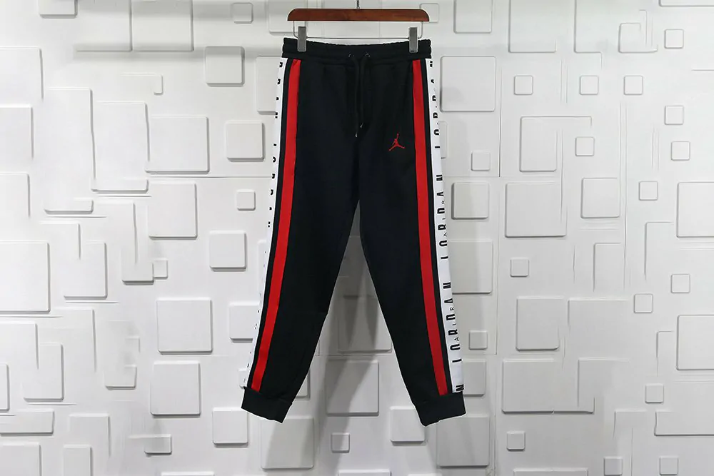 jordan bred logo pants