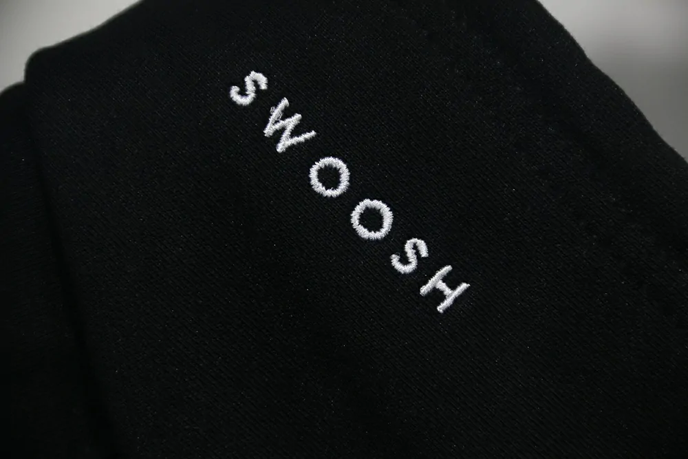 nike nsw swoosh pullover hoodie black