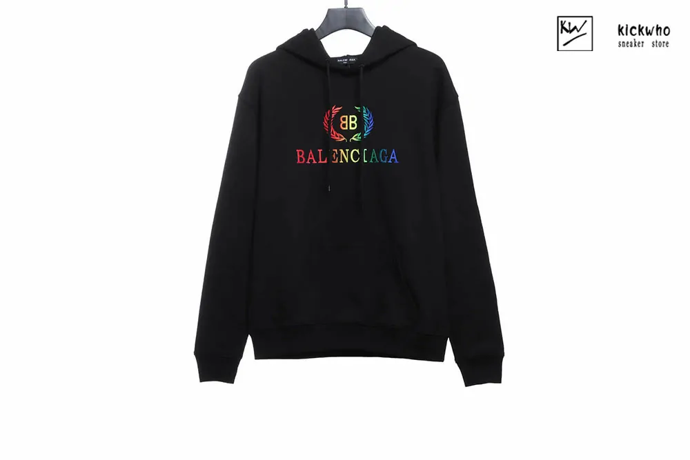 balenciaga rainbow wheat hoodie