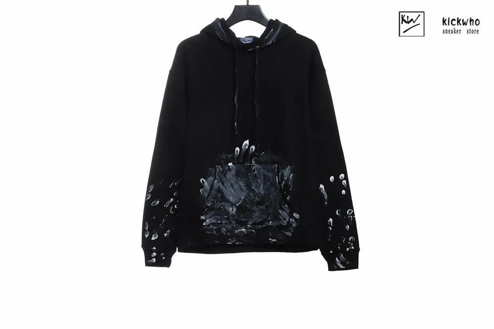 balenciaga white ink hoodie