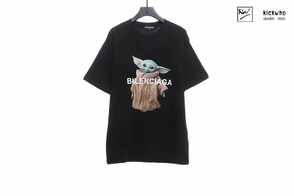 balenciaga baby yoda t-shirt black