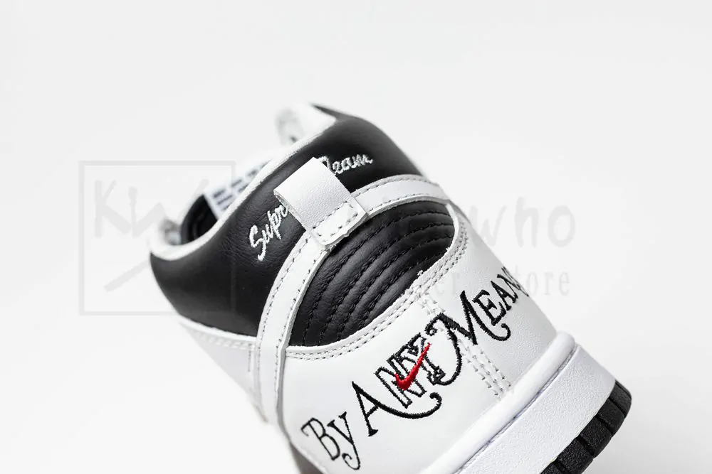 sup x nike sb dunk high by any means white black