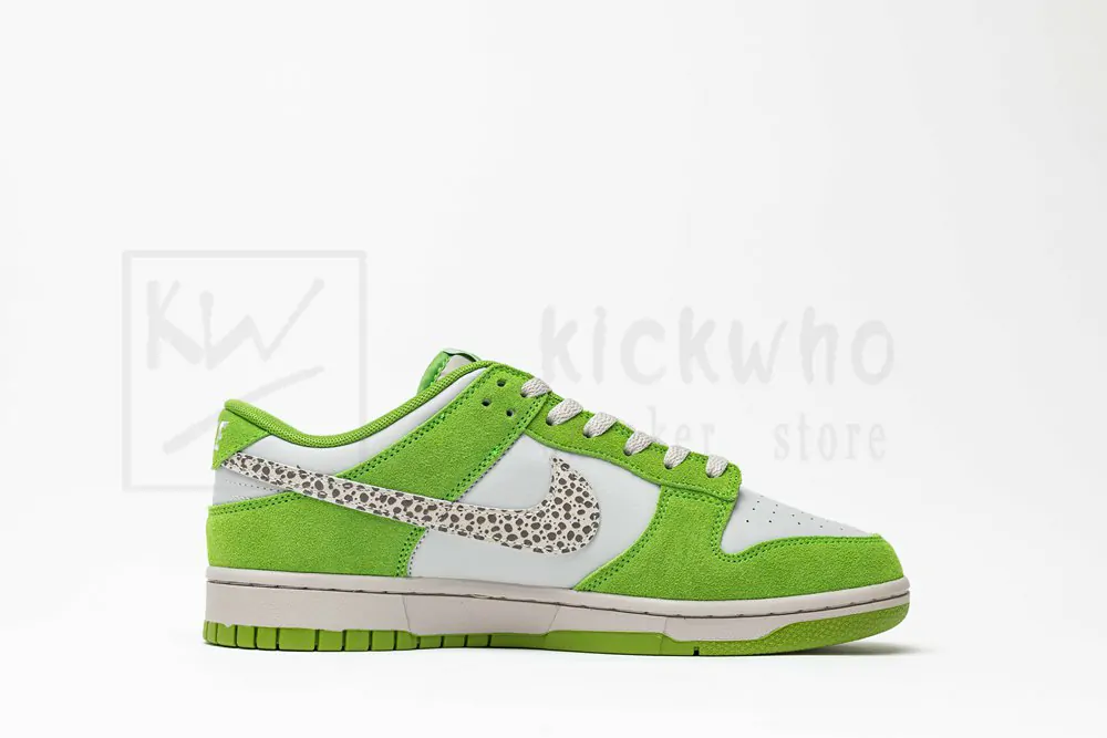 nike dunk low as safari swoosh chlorophyll