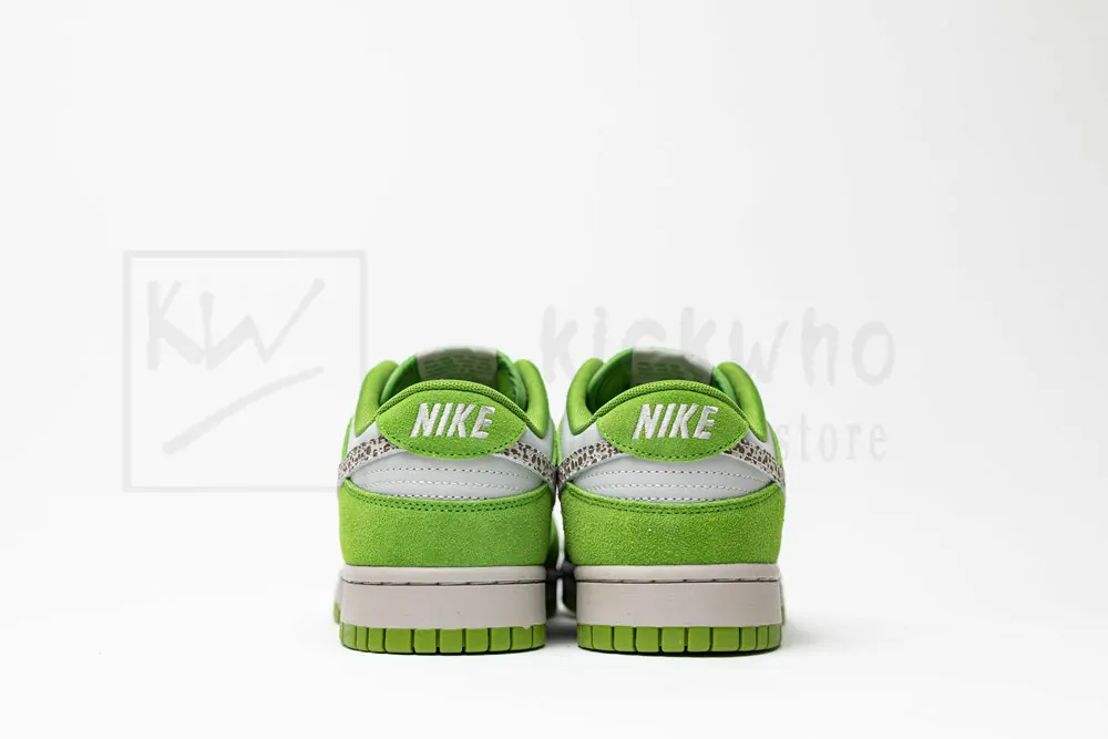 nike dunk low as safari swoosh chlorophyll