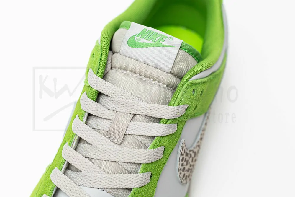 nike dunk low as safari swoosh chlorophyll