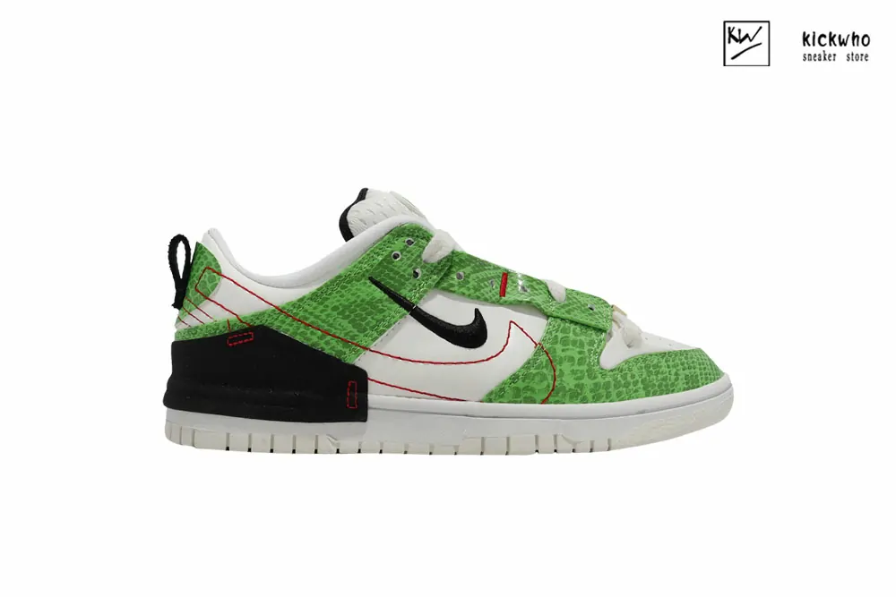 wmns dunk low disrupt 2 ''green snakeskin''