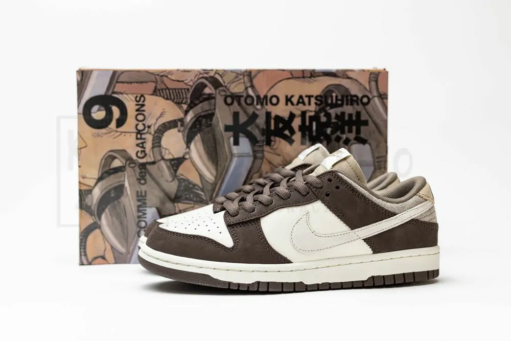 otomo katsuhiro x nike sb dunk low steamboy ost grey brown mocha