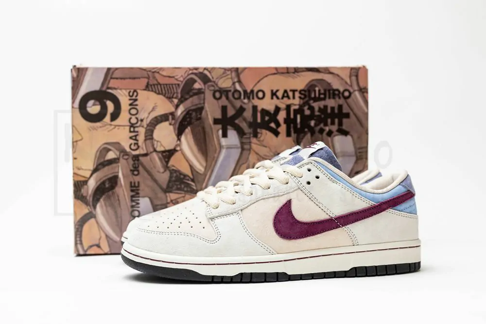 otomo katsuhiro x nike sb dunk low steamboy ost dark red blue