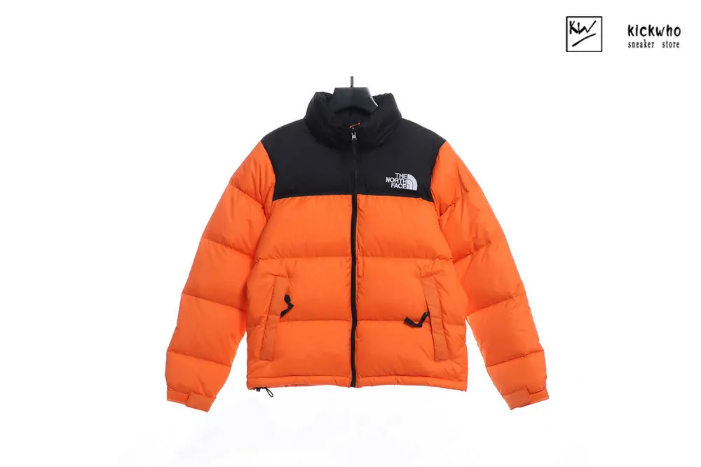 the north face 96 basic down coat orange