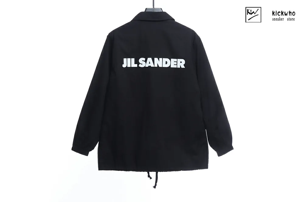 jil sander logo jacket black