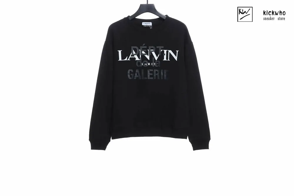 lanvin gallery dept. printed crewneck black