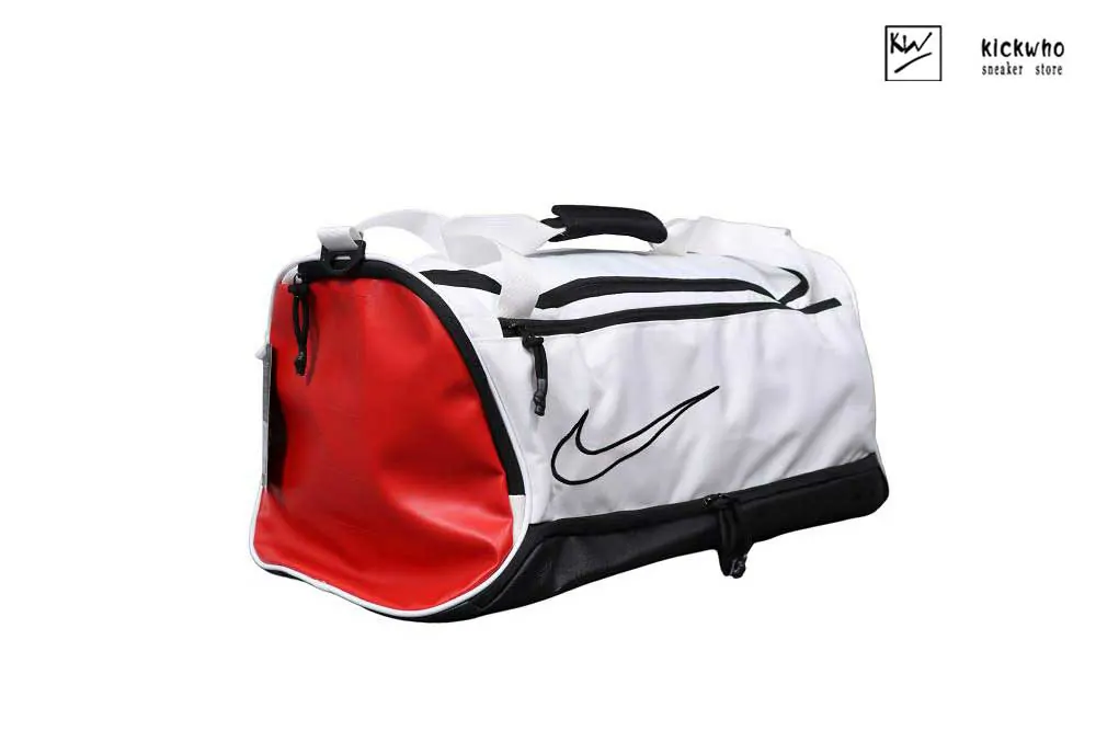 nike duffle bag white