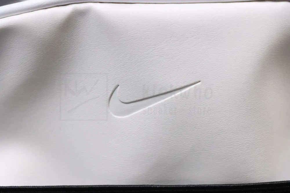 nike duffle bag white